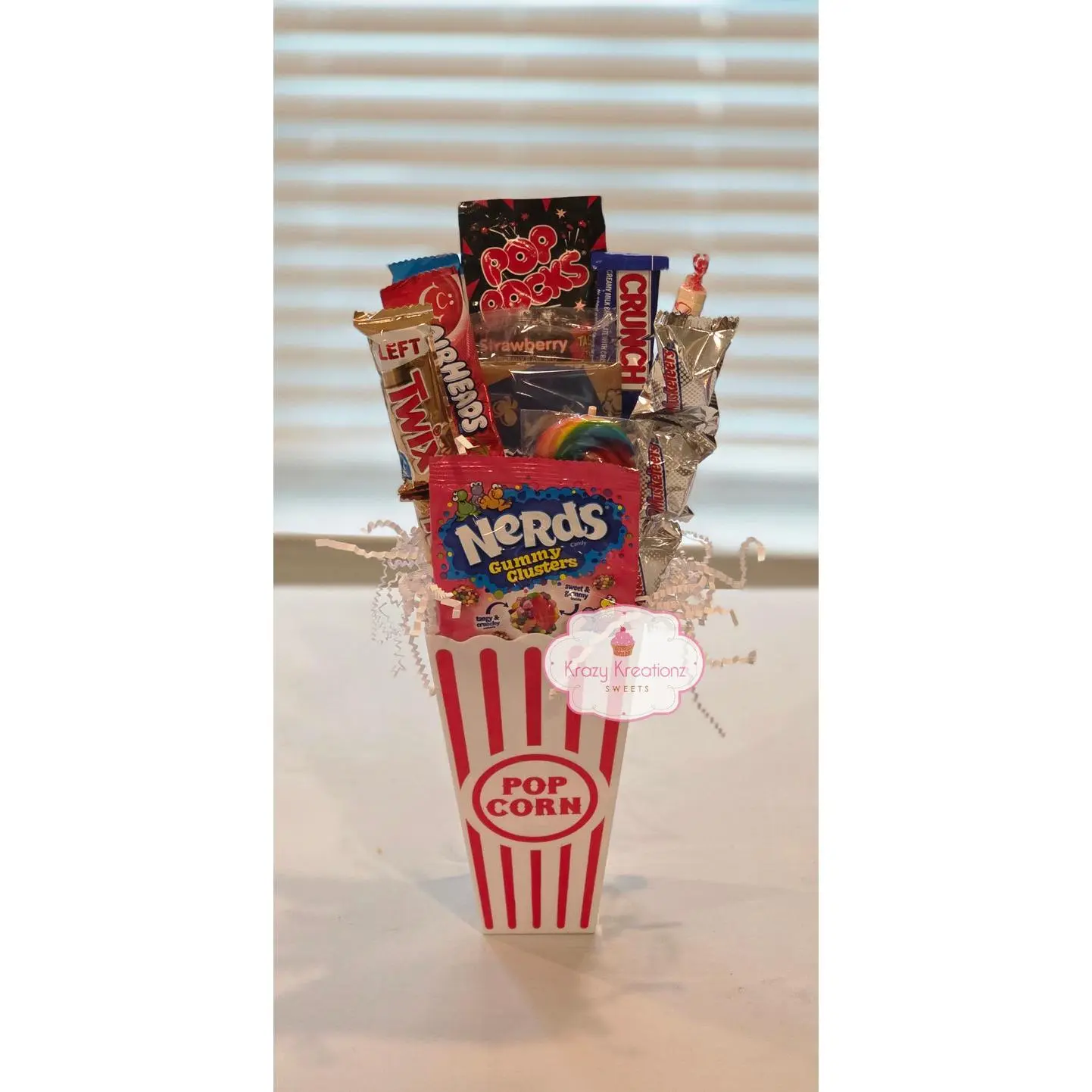 Movie Night Mini Treat Box | Popcorn & Candy Snack Box | Gift Idea