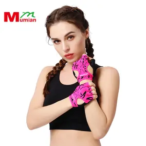 Women's half finger gloves are suitable for indoor yoga gym fitness fitness training outdoor riding motorcycle skateboard roller skating running exercise