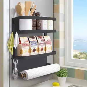 Rack for Refrigerator Magnetic Paper Towel Holder for Fridge