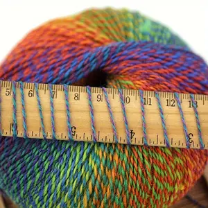 3 Bundles/Pack Double Ply Long Distance Section Dyed Gradient Hand Spun Wool Yarn