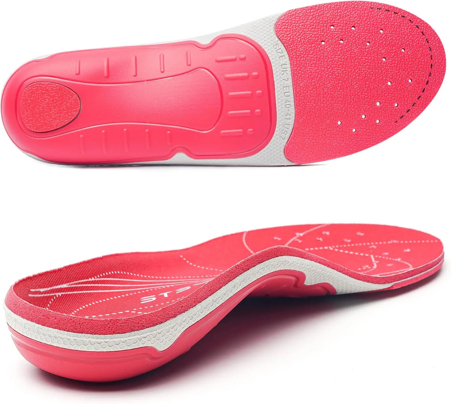 230 lbs+ Plantar Fasciitis Insole High Arch Support Insert Foot Pain Relief Women Men Orthotic Flat Feet Heel Spur Comfort Standing All Day, Work Boot Shoe Insole