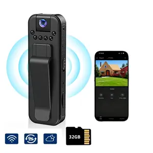1080P Body Mini Camera Portable Small Digital Video Recorder Police BodyCam Infrared Night Vision Miniature Camcorder, Portable Sport DV Camcorder for Outdoor Sport Skiing Cycling Hiking Pocket Camera