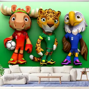 Tapestry 1Pc, Party Flags And Banners,   2026, USA-Canada-Mexico, Maple, Zayu, Clutch, Various Sizes, Wall Decor, Perfect For Living Rooms, Bedrooms, Offices, Valentine'S Day, New Year Gifts