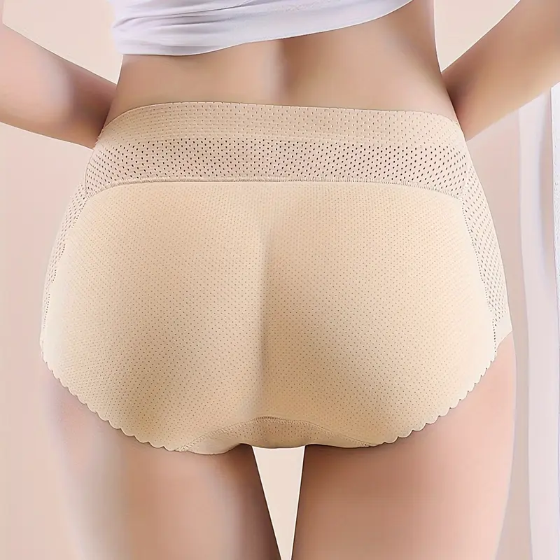 JUQDNX Women’s Seamless Butt-Lifting Brief Shaper Underwear - Breathable Body Slimming Shapewear with Built-in Butt Pads, Tummy Control, Tummy Control Things, Figure-Flattering Fit, Black Fabric; Suitable for Wedding, Party, Boost Confidence