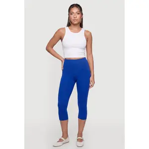 Trendy Mid Rise Capris Leggings
