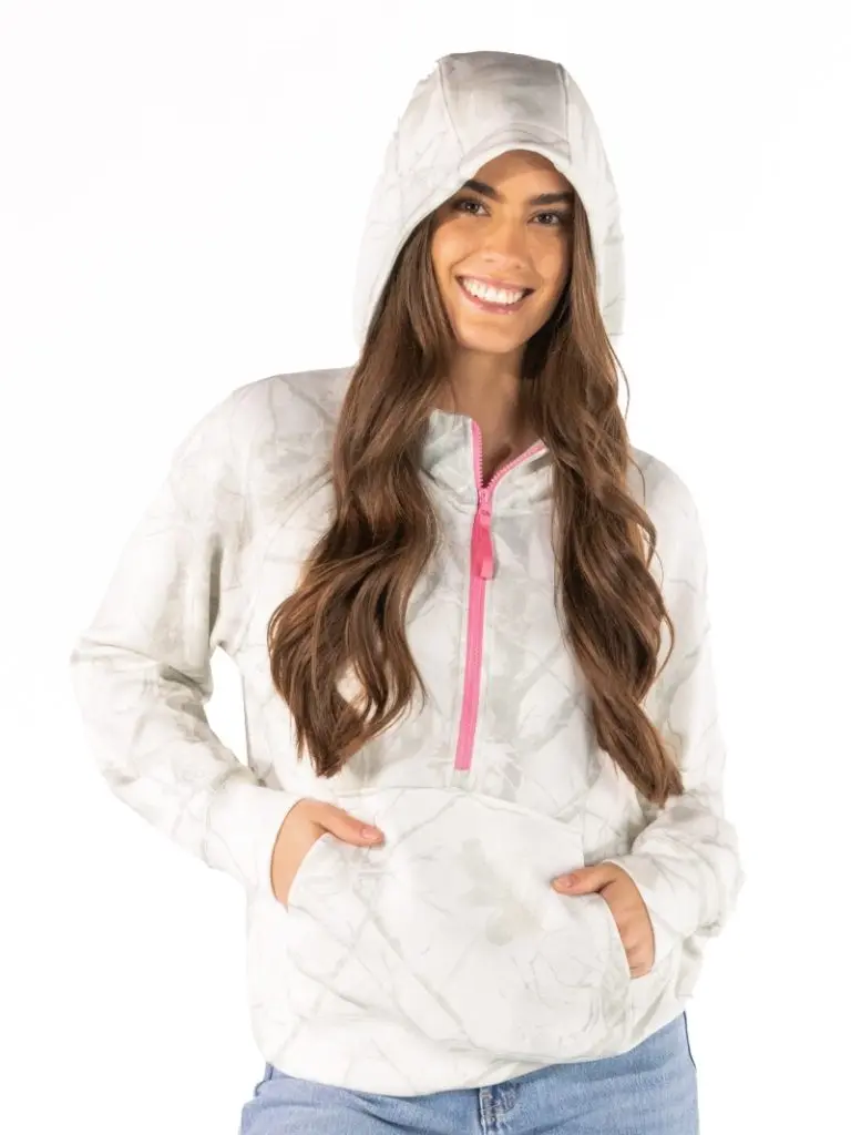 Simply Southern 0226 Camo Pattern Alara Long Sleeve Hoodie