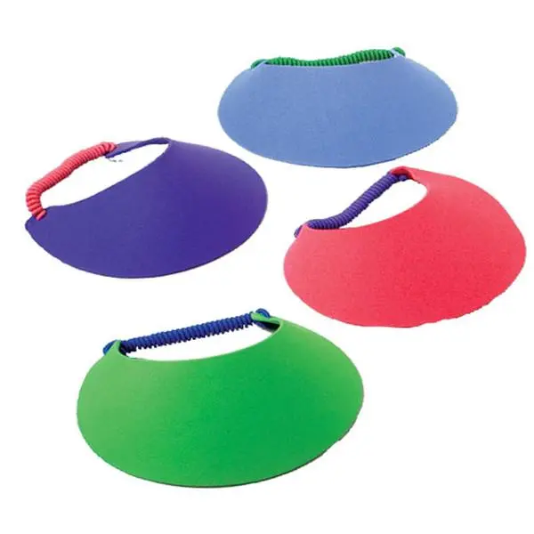 212 MAIN Plain Foam Visor Hats (US Toy Company H211 Model) - Adjustable Fit, Foam & Plastic Material, Assorted Colors, Festive Party Supplies Accessory for Party Bags, Gifts