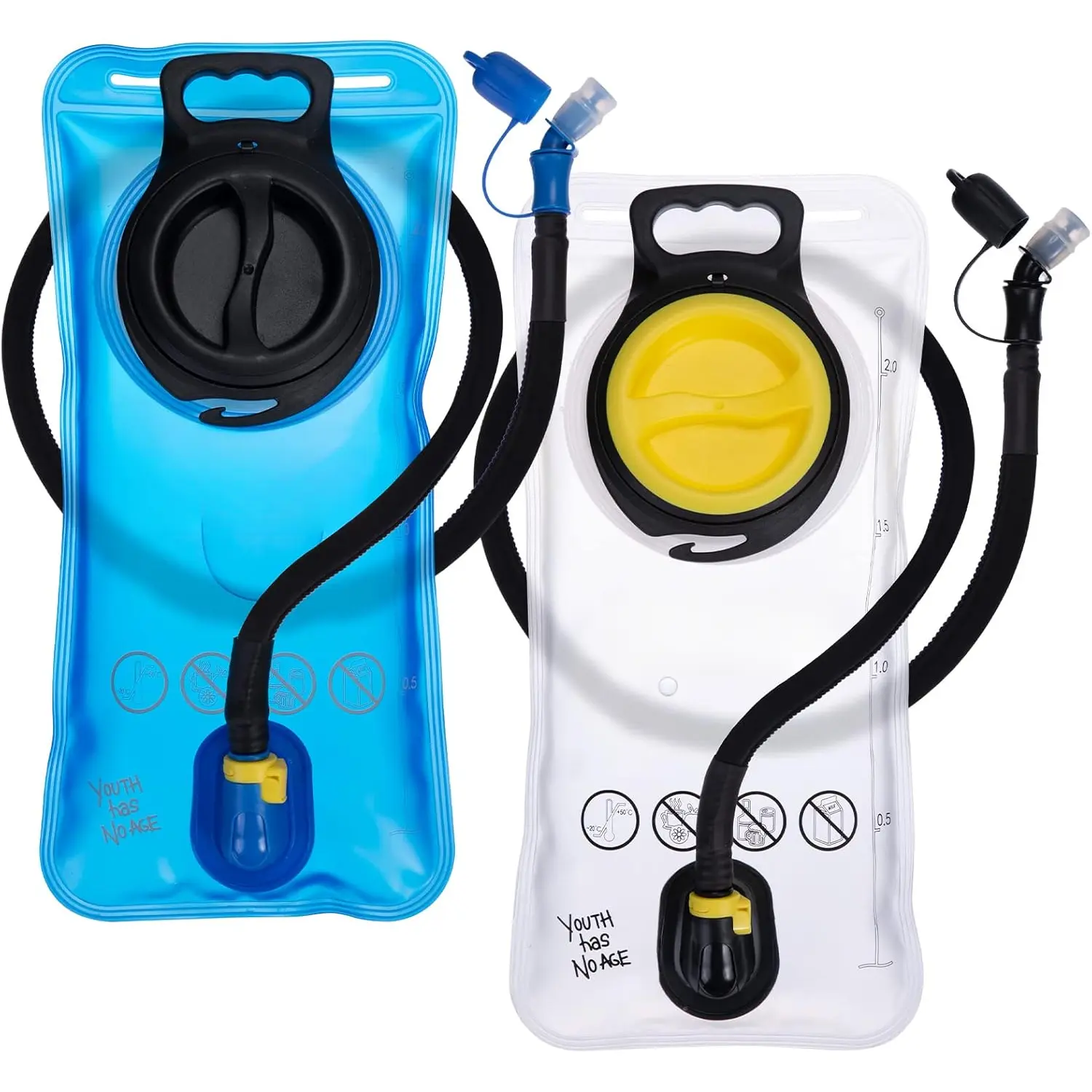 Hydration Bladder 2 Liter,  Water Bladder for Hiking Backpack Water Storage Bag with Insulated Tube, Hydration Backpack Replacement for Outdoor Camping Running Hiking