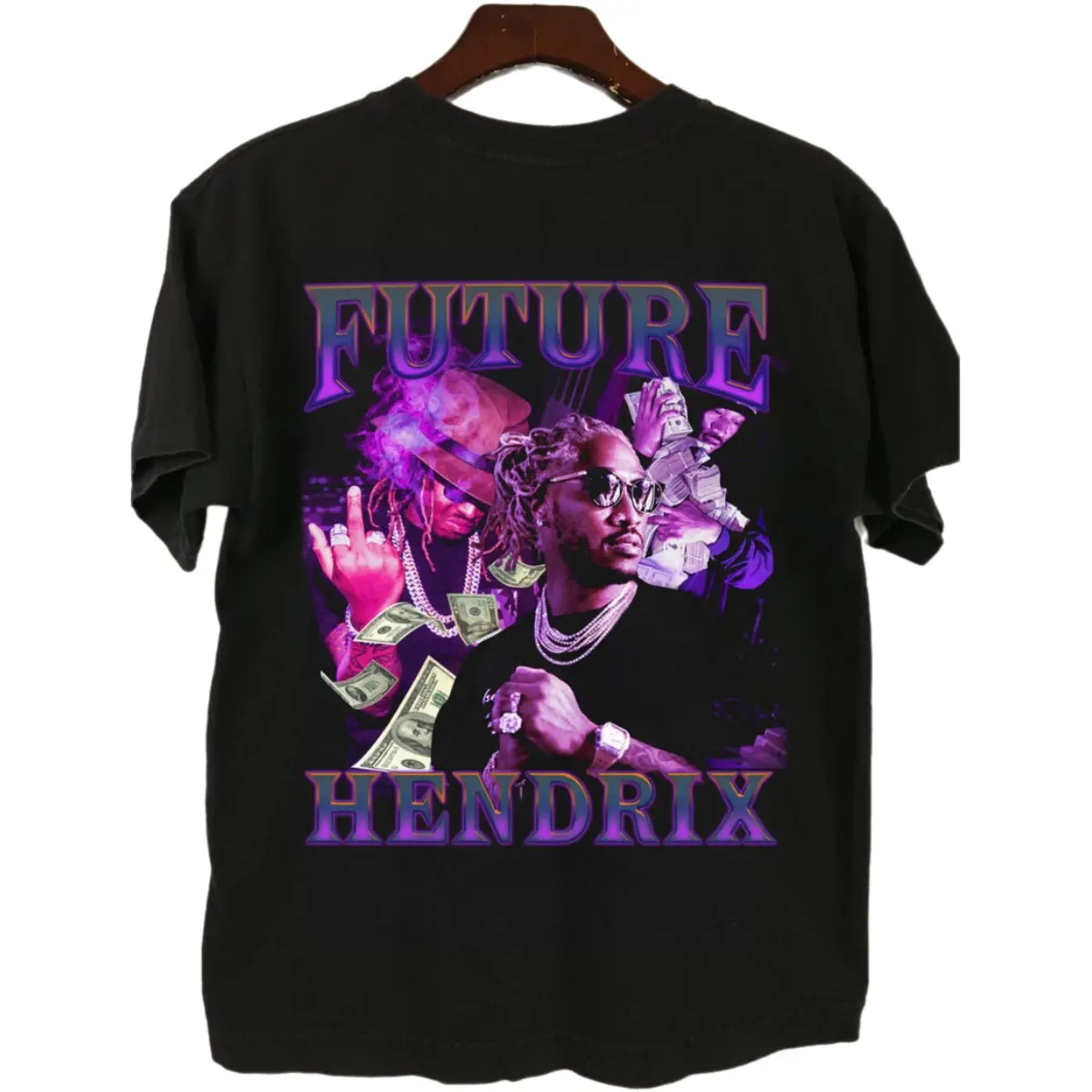 Future Purple Reign 90s Vintage shirt, Future Hendrix 90s Bootleg Rap T Shirt, Future Rapper Hip hop shirt, Cotton High Quality, Great Gift For Friend, Street Style, Many Colors Size S To XL, Tiktok Shop Menswear Top