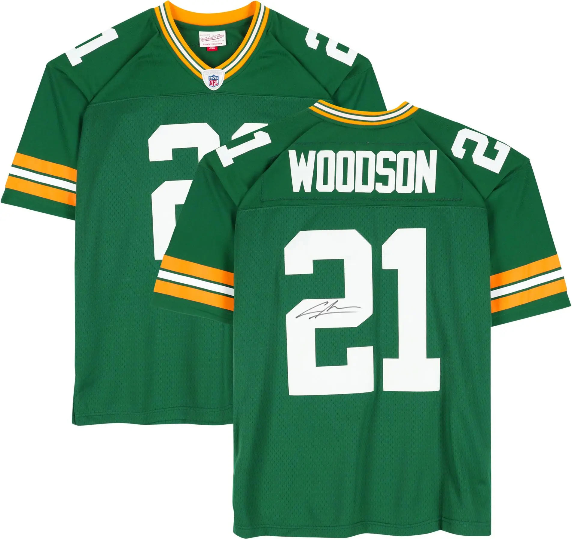 Charles Woodson Green Bay Packers Signed Mitchell and Ness Purple Replica Jersey