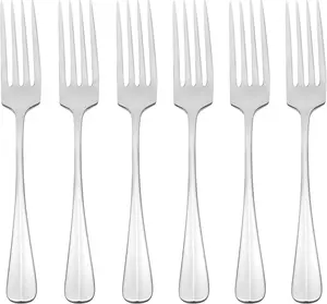 Oneida Savor Everyday Flatware Dinner Forks, Set of 6, 18/0 Stainless Steel, Silverware Set, Dishwasher Safe