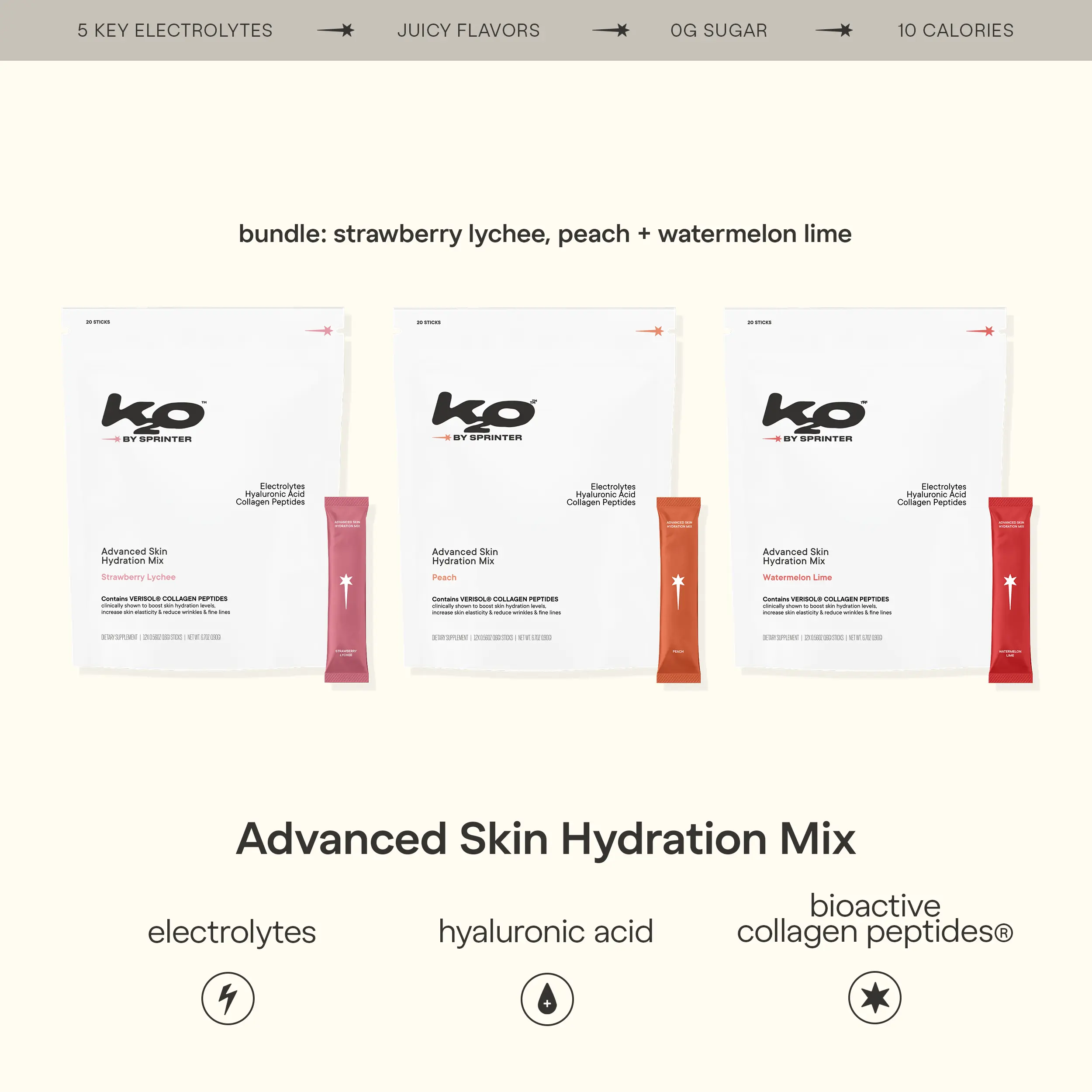 advanced skin hydration: best selling flavor bundles (3 pack)