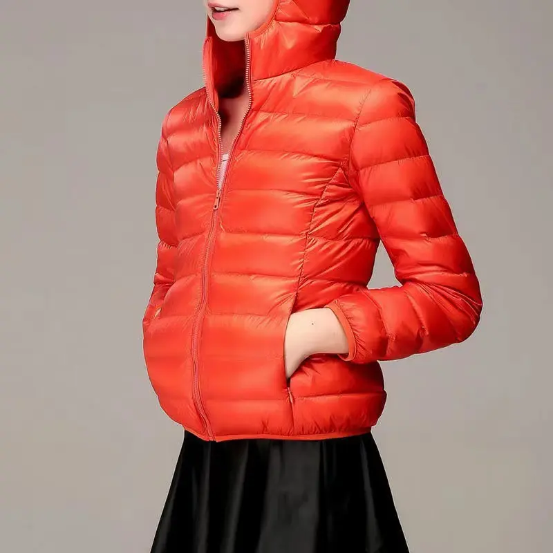 Orange hooded