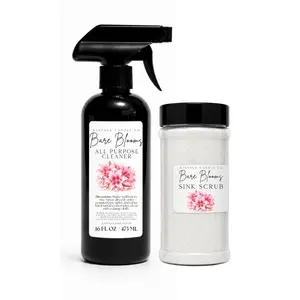 Summer Cleaning Duo | All Purpose Spray + Sink Scrub | Non-Toxic Kitchen Reset | Citrus, Coconut & Coastal Scents