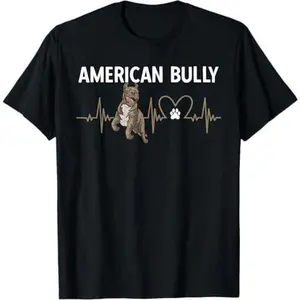 American Bully Dog Heartbeat XL American Bully T-Shirt