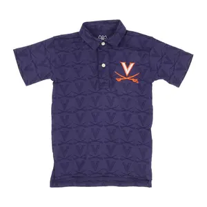 Virginia Cavaliers Youth Allover Print Polo Shirt