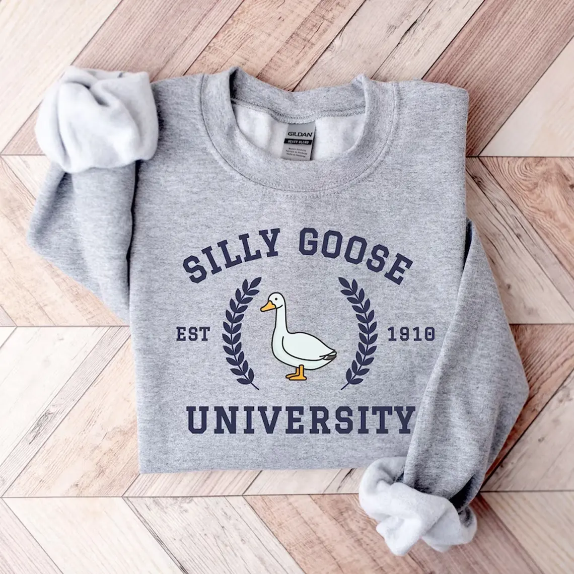 Silly Goose University Sweatshirt, Silly Goose University Shirt, Funny Men's Sweatshirt, Funny Gift for Guys, Silly Goose Crewneck, Funny Goose Shirt Gift for Him