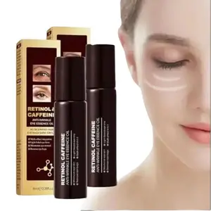 2 Pack Caffeine Eye Serum Under Eye Roller Cream For Dark Circles And Puffiness, Caffeine Eye Cream 360 Massage Ball Reduce Fine Lines Wrinkles And Bags Under Eyes, Hydrates Brightens Under Eye Area Hydrating Moisture