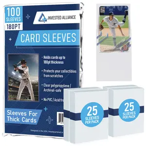 Card Sleeves | Penny Sleeves. Baseball Card Sleeves. Soft Trading Card Sleeve. Penny Sleeves for Trading Cards. Plastic Card Sleeves. Ultra Clear Card Sleeves. Pro Sports Card Sleeves. (180PT - 100 Pack)