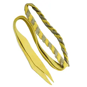 Yellow Barbiquejo Charro De Gamuza Sombrero Charro