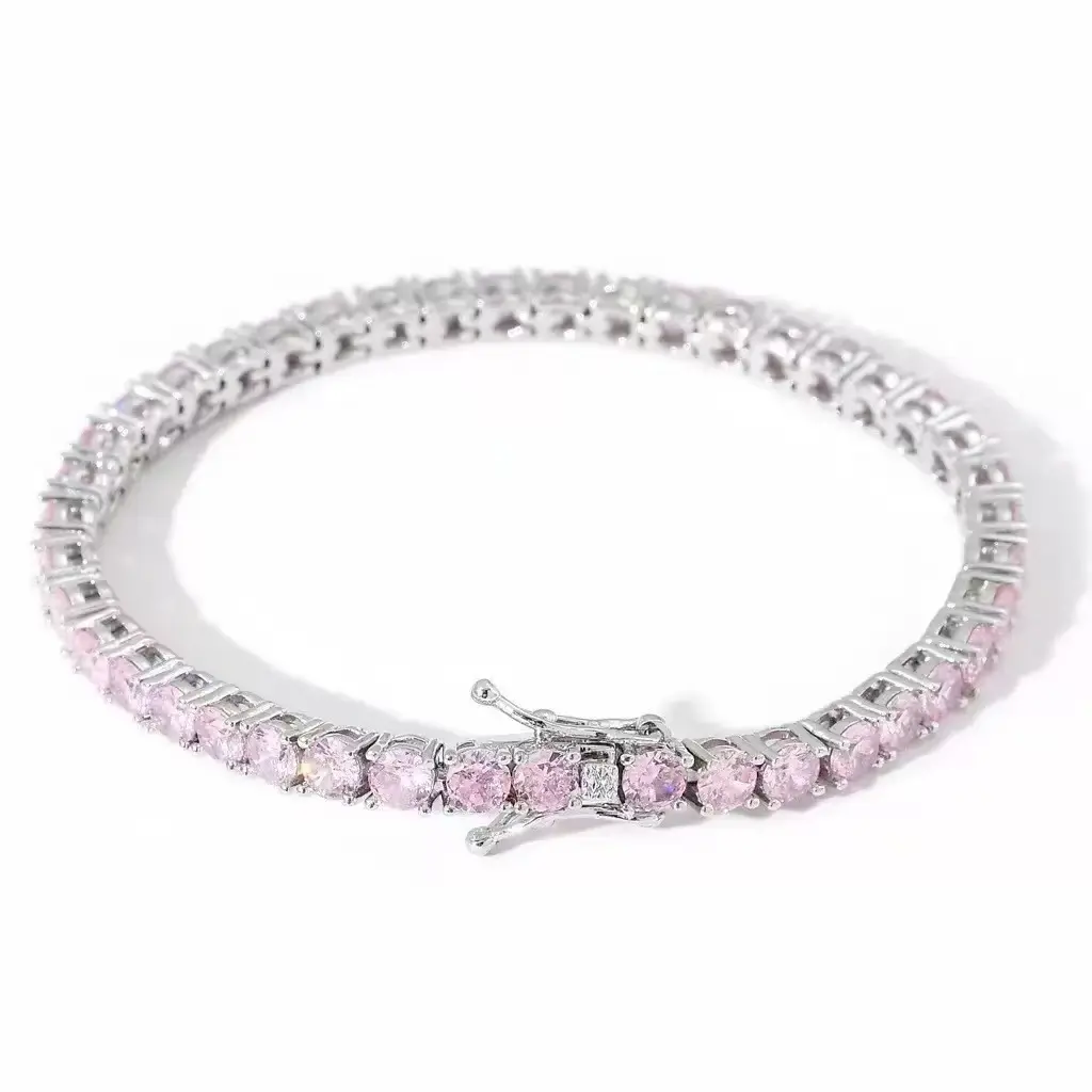 Pink diamond bracelet (width 4mm, length