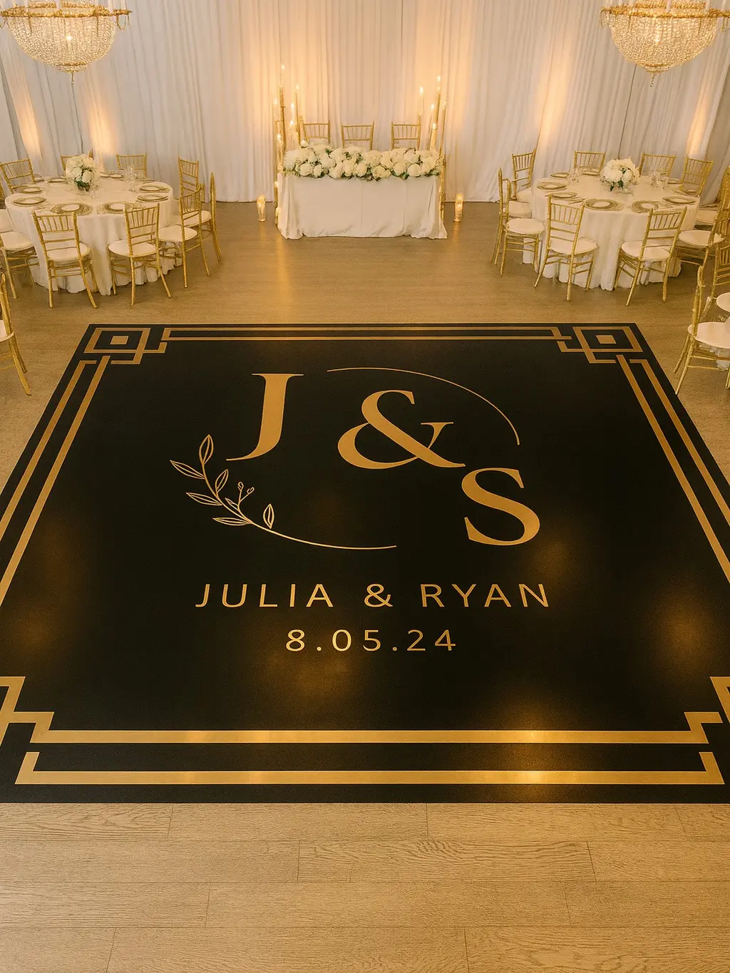 Custom Dance Floor Wrap, Personalized Floor Decal, Wedding Floor Graphic, Birthday Floor Sticker, Vinyl Dance Floor Decor, Event Floor Wrap