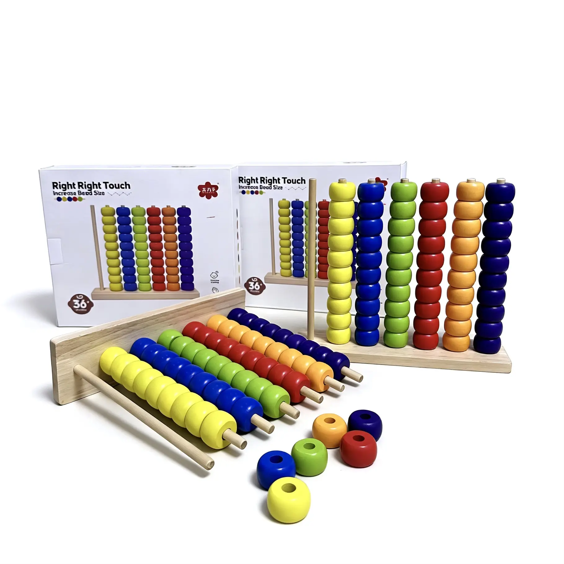 Wooden Stacking Puzzle - Safe for Family, Color Stack Challenge Multiplayer Educational Strategy Game with Multiple Gameplay Modes, Indoor Play Brain Teaser for Ages 3+