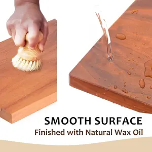 Cutting Board, Solid Wooden Cutting Boards for Kitchen, Premium Chopping Board with Hanging Hole, Small Cutting Boards for Kitchen, Tablas Para Picar Cocina (Mahogany Wood) woodcutting board