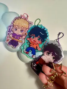 Sons of the Big Three Keychains (Percy Jackson, Jason Grace, Nico di Angelo)