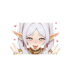 frieren sticker, cute sticker, laptop-car sticker, full body