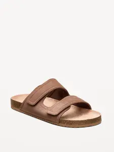 Old Navy Men's Faux-Suede Double-Strap Slide Sandals for Men