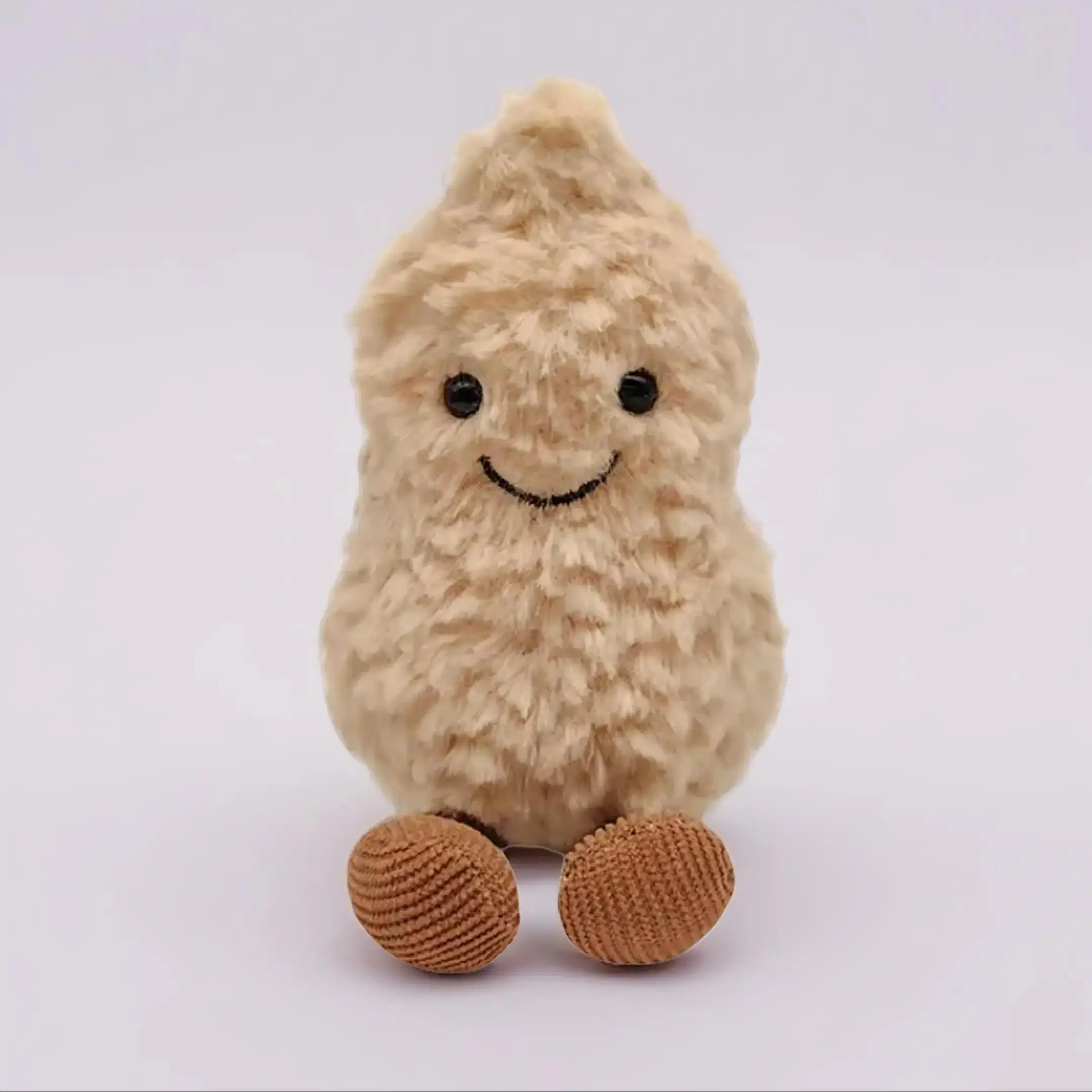 Cute Peanut Shaped Plush Toy, Soft Stuffed Animals Smile Peanut Plush Toy, Nut Food Plushie Pillow Doll, Party Favor Toys