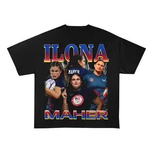 Il.on.a Ma.her Shirt Gift Graphic Tee Horror movie T-Shirt Vintage Ilona Maher T Shirt