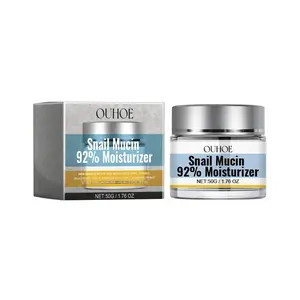 OUHOE 92% Snail Mucin Gel Cream | Hydrating Face Moisturizer for Sensitive Skin