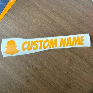 Custom Snapchat Decal for Truck Durable Vinyl Sticker for Vehicle Decoration Personalized Name Option
