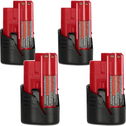 12V 3000mAh Lithium Battery Compatible for Milwaukee 12V Battery, Compatible for Milwaukee ΛΛ12 Battery 12 Volt Cordless Tools 48-11-2401 48-11-2412 48-11-2411 48-11-2420 48-11-2440, Capacity, Compatibility