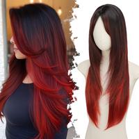 Red with black roots