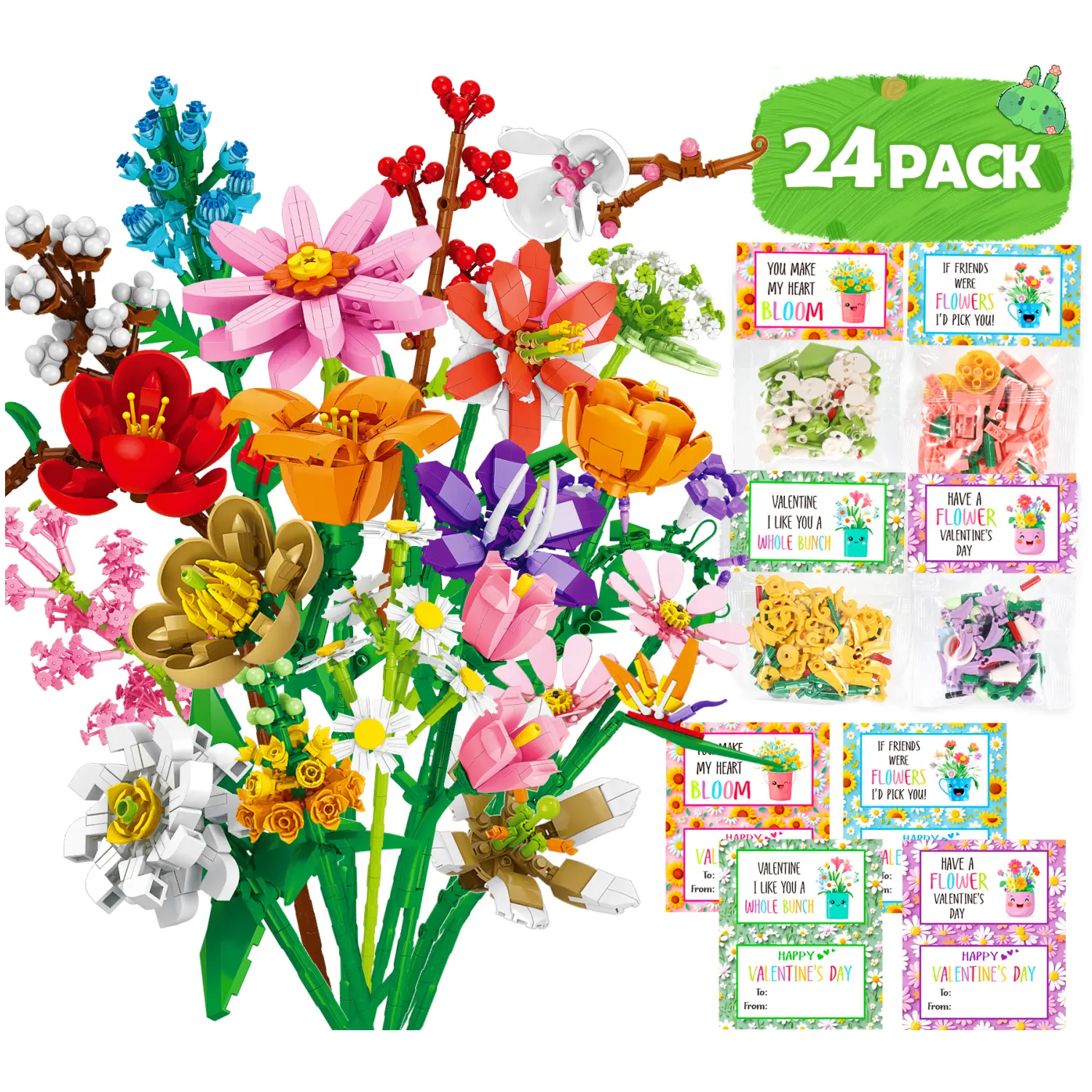 Flower Bouquet - 24 PCS