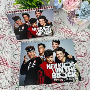 NKOTB 2026 Calendar Ver 2,  Retro Pop Calendar, Vintage Boy Band Office Decor, Music Lovers Gift Idea