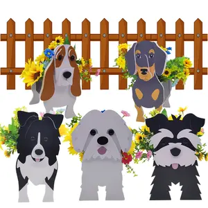 Adorable Dog-Shaped Planter - The Perfect Garden Decoration for Your Yard! Flower Decorative Outdoor