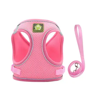 Corgi-Approved Summer Harness |   Breathable Mesh Vest for Small Dogs 🌞 |   Reflective Stripes + Escape-Proof Buckles 🔒 | # DogMomLife Essential for Park Strolls & Backyard Zoomies 🌳 💨 |   Adjustable Padded Straps & Built-in Leash Clip