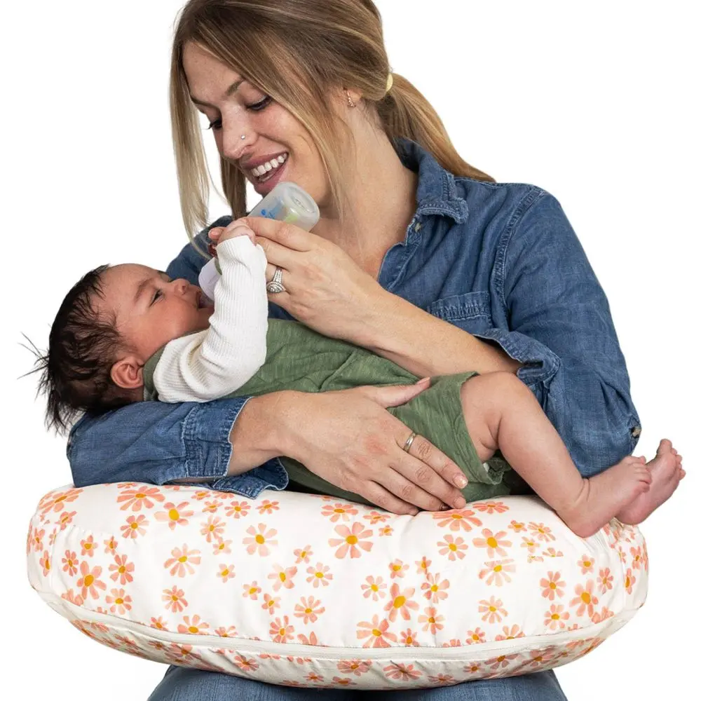 Boppy Nursing Pillow - Soft Pink Daisies