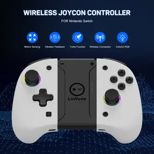 Wireless Bluetooth Controller For Nintendo Switch & OLED & Lite Gamepad Control Game Pad Command Mando Accessories Gaming Hall effect joystick RGB light macro six axis motion Kit