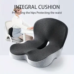 Lumbar & Hip Cushion with Removable Washable Cover - Posture for Lower Back, Office Chair & Car Seat Pad, All-in-One Backrest for Prolonged Sitting (Breathable -Friendly Fabric, Seat Cushion, Car Seat Cushion