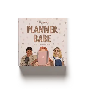 Planner Babe Pre-cut PET Tape + Washi Box Set