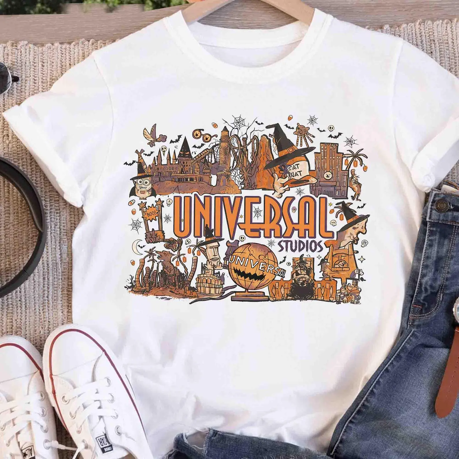 Hollywood Studios Trip Tee | Castle Spooky Witch Universal Studios 2026 Tee, Universal Studios Halloween Comfort Colors Shirt, Theme Park Tee