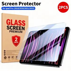 2-Pack HD Tempered Glass Screen Protector for iPad Pro 11 Inch (2018-2022), Scratch-Resistant 9h Hardness, Easy Installation, Tablet Protector