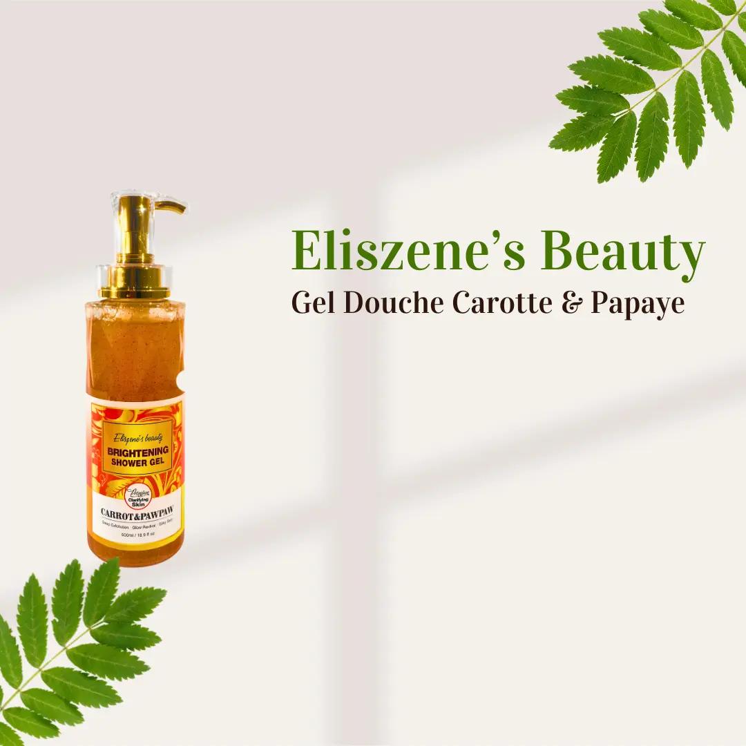 Gel Douche Carotte & Papaye Eliszene’s Beauty – Nettoyant Cosmétique Corps (Carrot & Papaya Shower Gel) 500ml