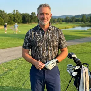 Bottomland Camouflage Golf Polo Shirt for Men Short Sleeve Outdoors, Cozy Fit, Perfect for Any Season, Clean Look