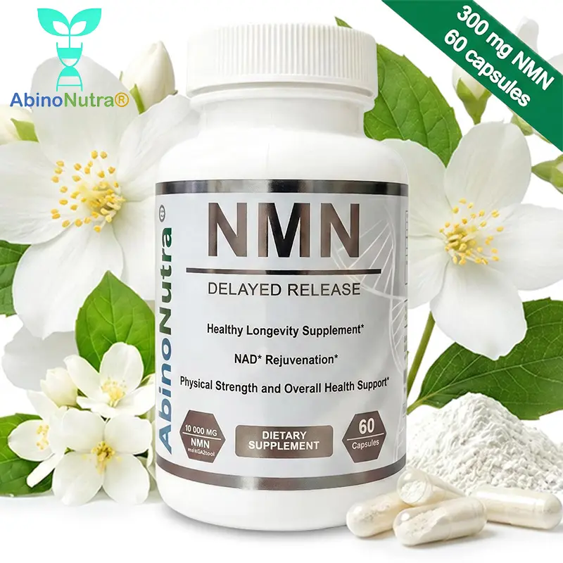 AbinoNutra High-Purity Beta-NMN Capsules, Natural NAD+ Precursor Supplement for Mid-Aged & Adults, Supports Mitochondrial Energy, Cellular Wellness, Sirtuins Activity, Balanced Metabolism, Cognitive Focus, Skin Nourishment